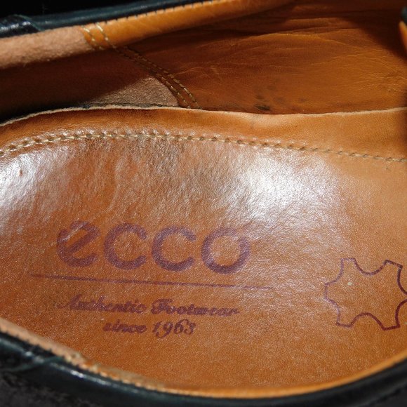 Ecco Men\'s Black Leather Oxford Size 43 (US Size 9-9.5) Dress Shoes main image 9